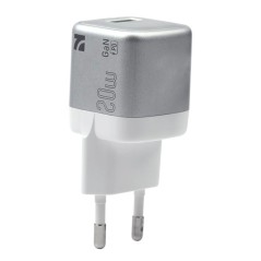 NCC CaricaBatterie CD-0104 EU Charger 20W USB-A+C | Light Gray