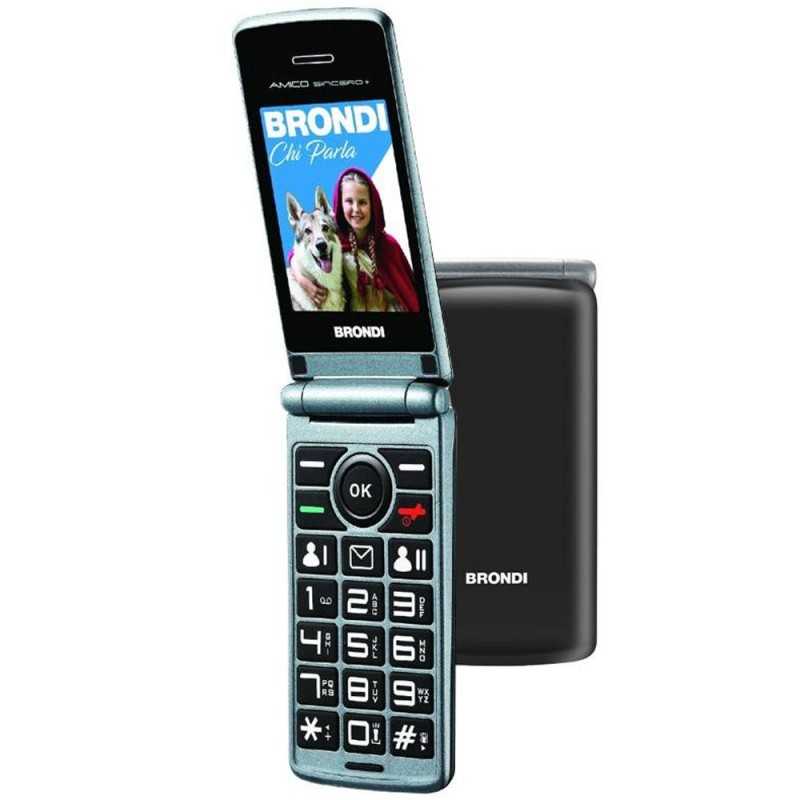 BRONDI AMICO SINCERO+ Senior Mobile Phone with SOS Button, Remote Control and Large Backlit Keys BRONDI AMICO SINCERO+ Senior Mobile Phone with SOS Button, Remote Control and Large Backlit Keys