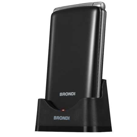 BRONDI AMICO SINCERO+ Senior Mobile Phone with SOS Button, Remote Control and Large Backlit Keys