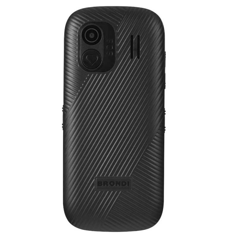 BRONDI AMICO UNICO+ Senior Mobile Phone with SOS Button, Remote Control, Large Keys and FM Radio | Nero BRONDI AMICO UNICO+ Senior Mobile Phone with SOS Button, Remote Control, Large Keys and FM Radio | Nero