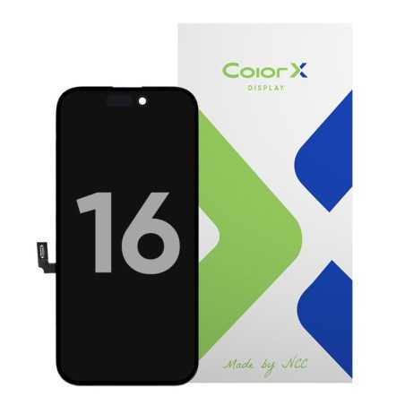 ColorX Display Assembly for iPhone 16 Incell | IC Transplant Black