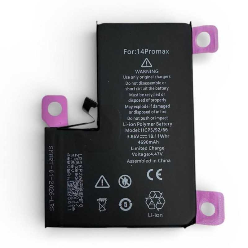 Batteria Compatibile per Apple iPhone 14 Pro Max MAGGIORATA - 4690mAh 