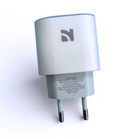 NCC CaricaBatterie da Rete 20W USB-C Set con Cavo da USB-C a USB-C | CD-0501 C-C Bianco