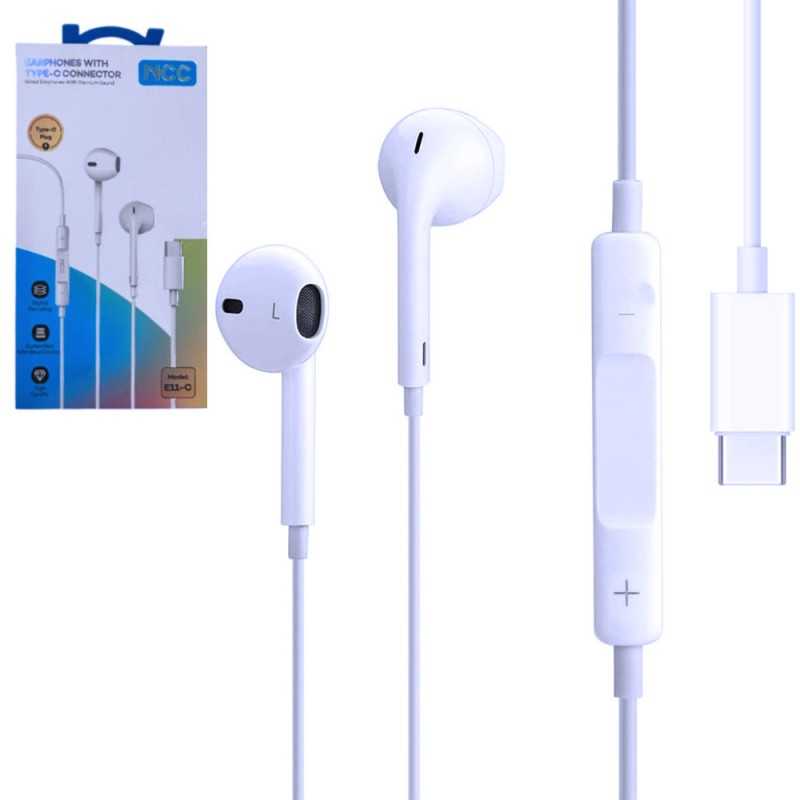 NCC EarPods E11-C Earphones with Remote and Microphone (USB-C Connector) NCC EarPods E11-C Earphones with Remote and Microphone (USB-C Connector)