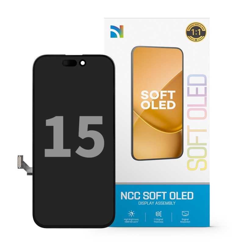 NCC SOFT OLED LCD Display For Apple iPhone 15 | INTERCHANGEABLE IC NCC SOFT OLED LCD Display For Apple iPhone 15 | INTERCHANGEABLE IC