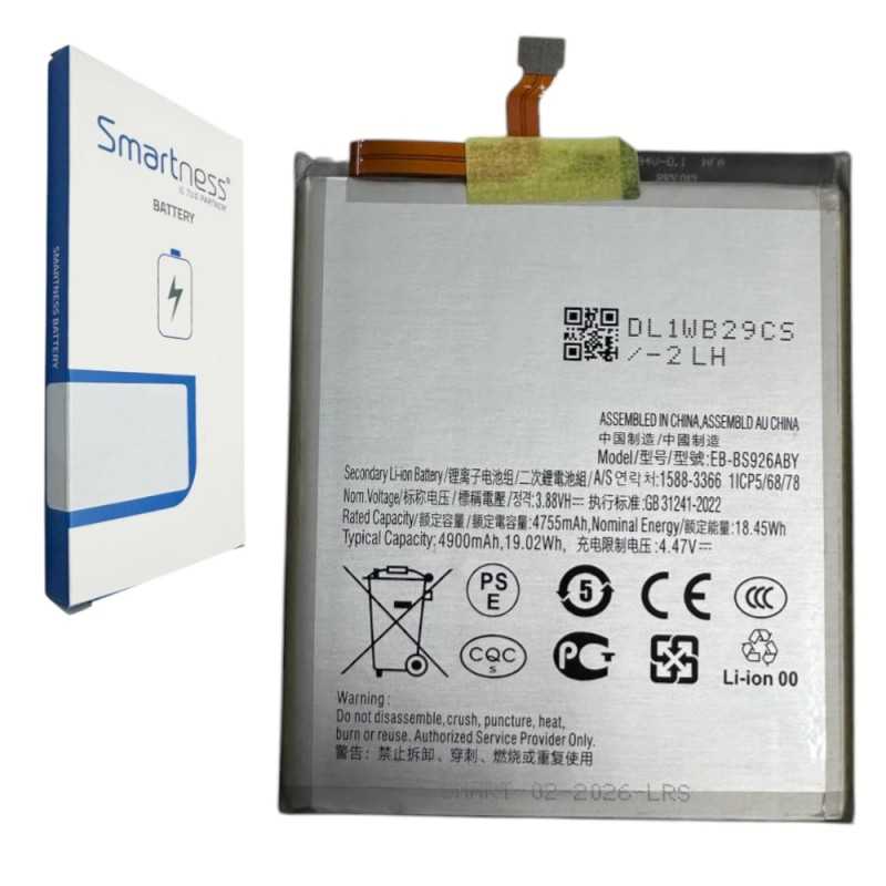 Batteria Compatibile per Samsung Galaxy S24 Plus S926 | EB-BS926ABY 4900mAh Batteria Compatibile per Samsung Galaxy S24 Plus S926 | EB-BS926ABY 4900mAh