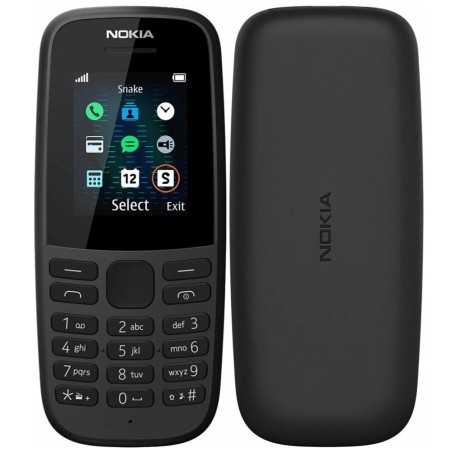Nokia 105 4th Edition Dual SIM Nero | Telefono Cellulare Compatto con Radio FM Wireless e Batteria Lunga Durata