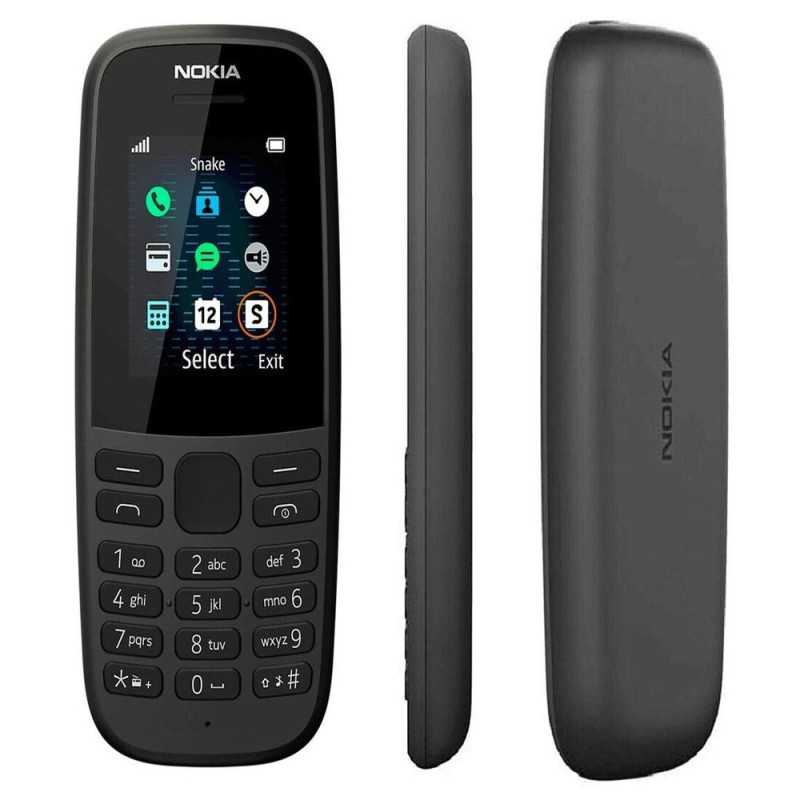 Nokia 105 4th Edition Dual SIM Nero | Telefono Cellulare Compatto con Radio FM Wireless e Batteria Lunga Durata Nokia 105 4th Edition Dual SIM Nero | Telefono Cellulare Compatto con Radio FM Wireless e Batteria Lunga Durata