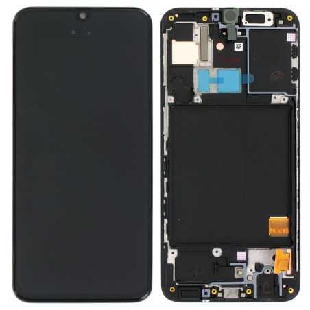 Samsung SERVICE PACK Display LCD ORIGINALE + Frame Per Galaxy A40 A405 | Nero (REFURBISHED)