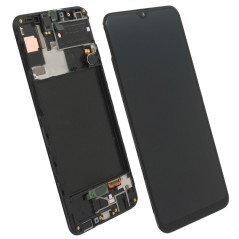 Samsung SERVICE PACK Display LCD ORIGINALE + Frame Per Galaxy A307 A30s | Nero (REFURBISHED)