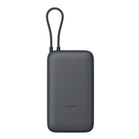Xiaomi Power Bank 20000mAh 22.5W with Integrated USB-C Cable Fast Charging PD 3 Ports Air Travel – Dark Grey
