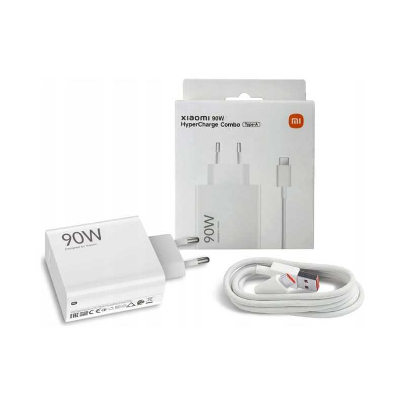 Xiaomi 90W HyperCharge Combo GaN Fast USB-C Charger + PD Fast Charge Cable – White Xiaomi 90W HyperCharge Combo GaN Fast USB-C Charger + PD Fast Charge Cable – White