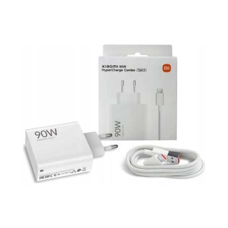 Xiaomi 90W HyperCharge Combo GaN Fast USB-C Charger + PD Fast Charge Cable – White