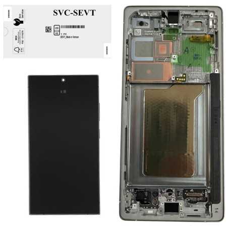 Samsung SERVICE PACK Display LCD ORIGINALE Frame Per Galaxy S25 Ultra 5G 