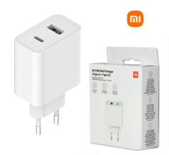 Xiaomi Mi 33W Caricabatteria Fast Charger USB C USB A Bianco