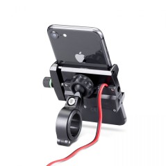 MIDLAND MH-PRO USB Motorcycle Smartphone Holder with Charger Included