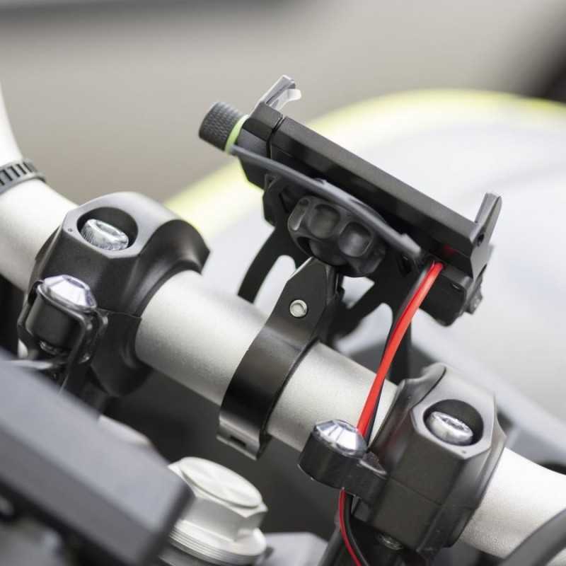 MIDLAND MH-PRO USB Motorcycle Smartphone Holder with Charger Included