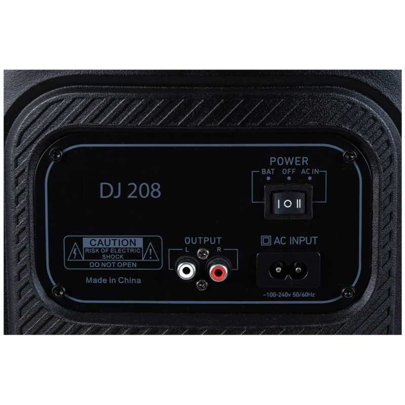  AUDIODESIGN PRO Partybox Speaker DJ208 Portable Bluetooth Speaker with Light Effects