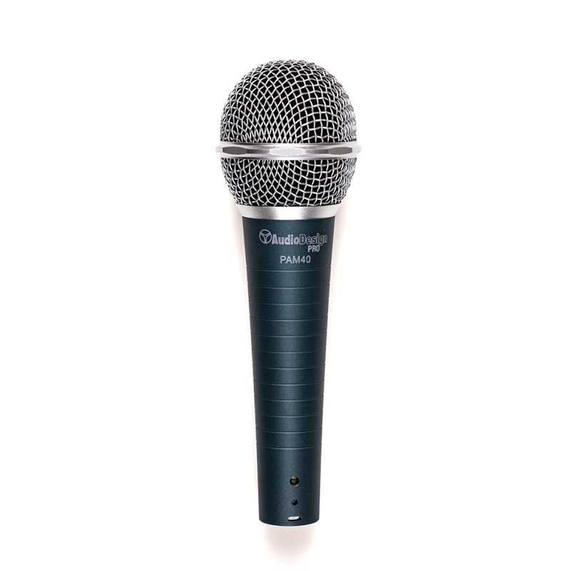 AUDIODESIGN PRO Professional Dynamic PA Microphone M40 Balanced Connection + 5m XLR/Jack Cable + PVC Case