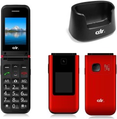 CDR Cellulare GSM Quad Band C38 2G con Tasto SOS Rosso