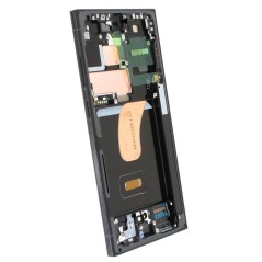 Samsung SERVICE PACK Display LCD ORIGINALE + Frame Per Galaxy S23 Ultra 5G S918 | Graphite Gray / Red ASSEMBLATO