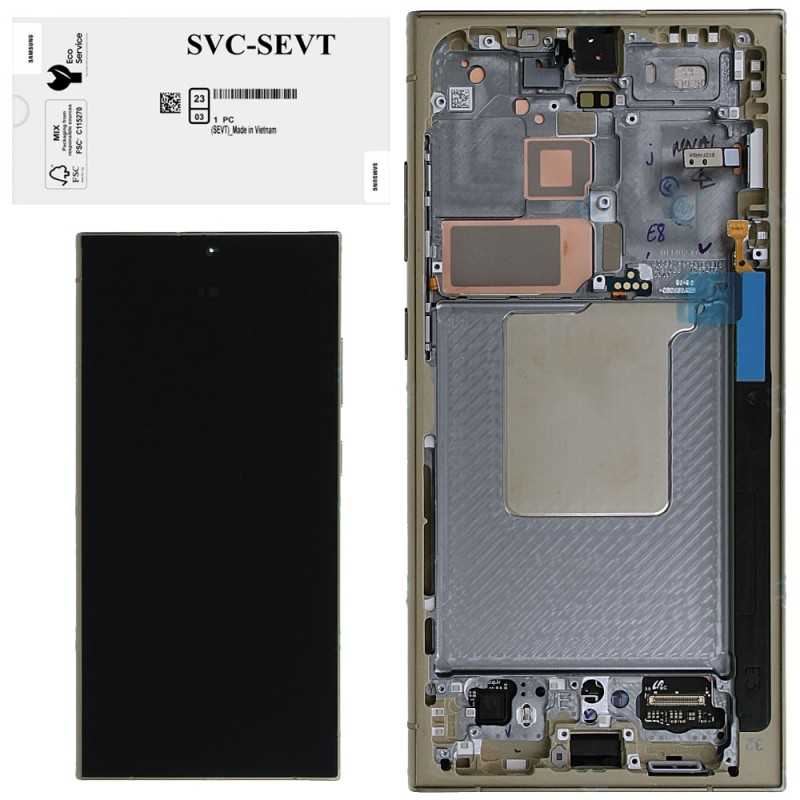 Phone Screen For Galaxy S24 Ultra 5G S928 Samsung SERVICE PACK ORIGINAL LCD | Titanium Yellow ASSEMBLED Phone Screen For Galaxy S24 Ultra 5G S928 Samsung SERVICE PACK ORIGINAL LCD | Titanium Yellow ASSEMBLED