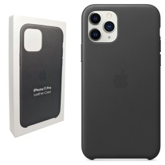 Apple Custodia in Pelle MWYE2ZM A Leather Cover Per iPhone 11 Pro Nero