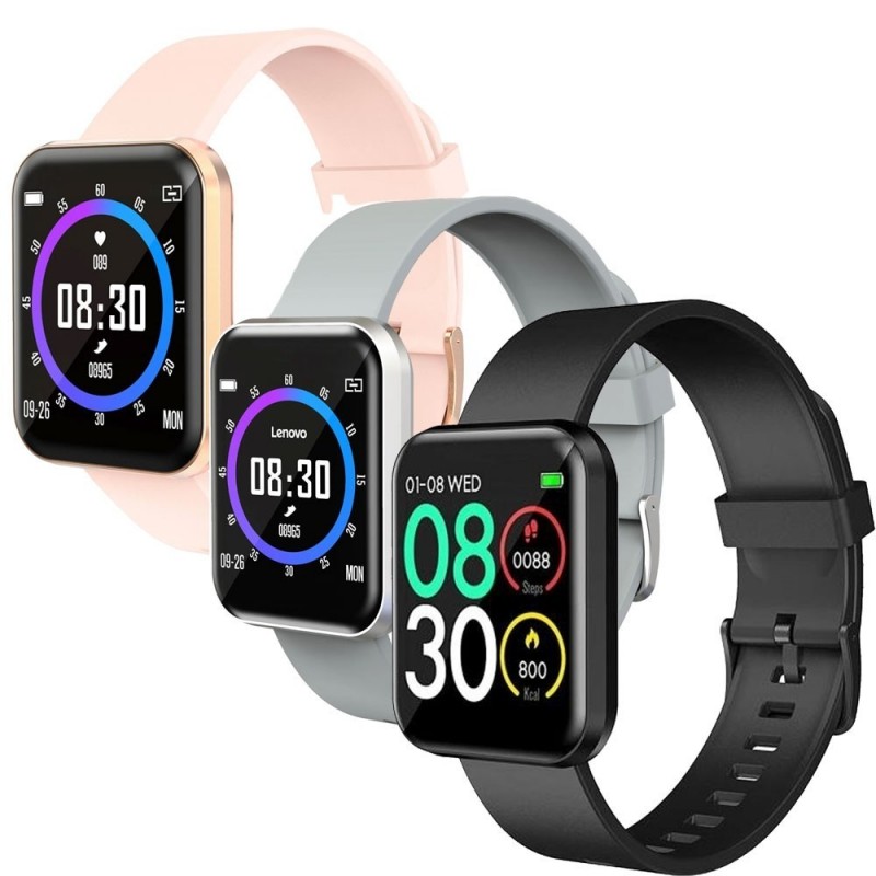 LENOVO Smartwatch E1 Pro Resistente all'acqua 7 modalità Sport | Silver - Gold - Nero LENOVO Smartwatch E1 Pro Resistente all'acqua 7 modalità Sport | Silver - Gold - Nero
