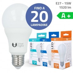 Product image Bundle up to 20 LED Bulbs Bulb E27 A65 15W 1520lm Warm Light - Cold Light - Natural Light