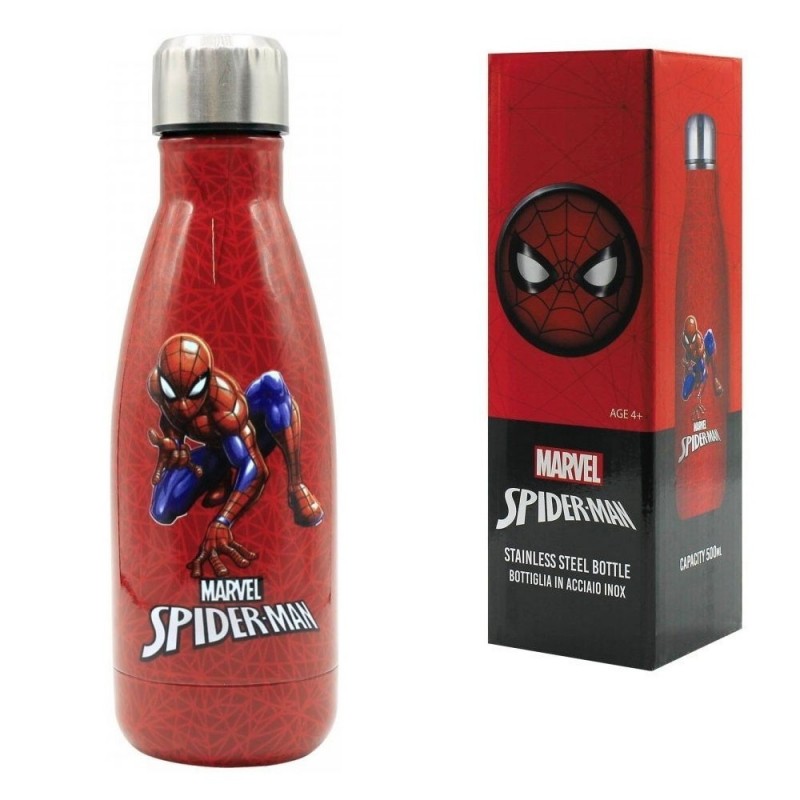 Disney "SPIDERMAN" Single Layer Steel Bottle 500ml Red Disney "SPIDERMAN" Single Layer Steel Bottle 500ml Red