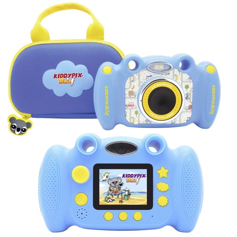 Easypix KiNDER Fotocamera Compatta per Bambini KiddyPix Blizz Cam | Rosa - Blu