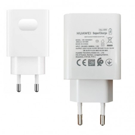 Compra Huawei Caricabatteria da Rete HW-100400E CP84 40W 4A SUPERCHARGE Bianco | Bulk online