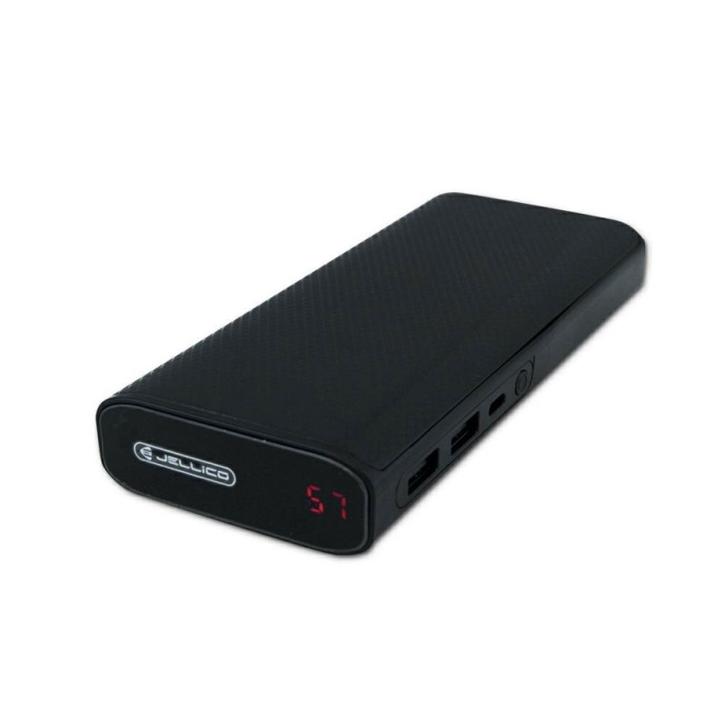 Jellico Power Bank 10000 mAh ZS-20 Dual USB Charger con Led Jellico Power Bank 10000 mAh ZS-20 Dual USB Charger con Led