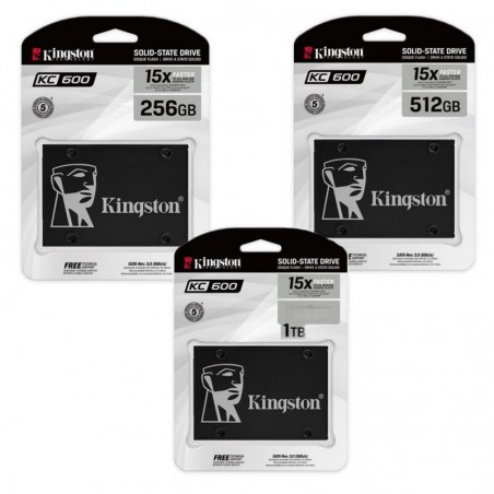 Discover Kingston SSD SKC600 2.5" SATA Memory from 256Gb to 1Tb details