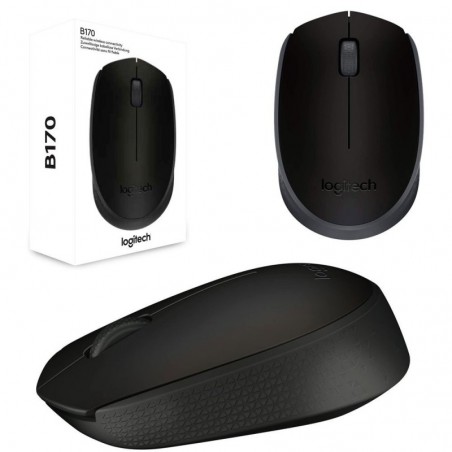 Logitech Logitech Optical Mouse B170 Wireless Black 1000 dpi for sale