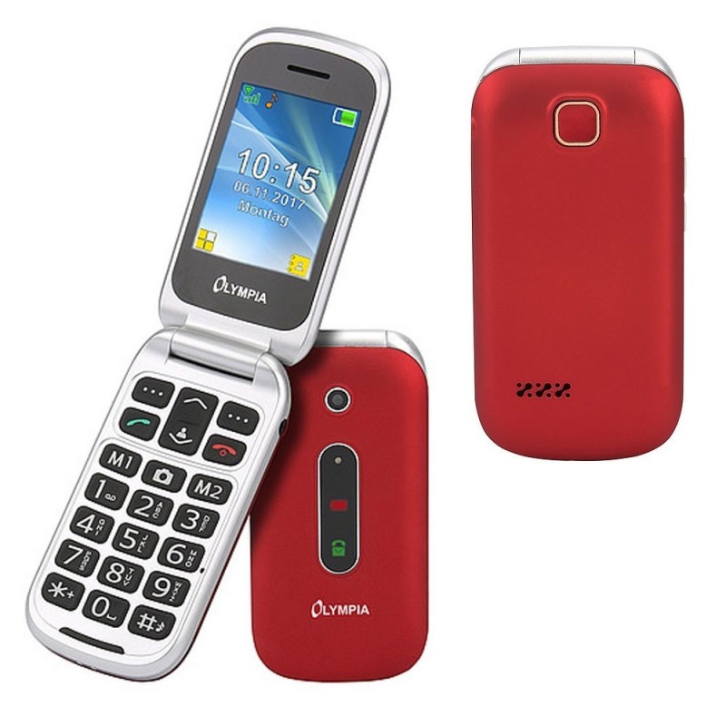 Olympia MIRA Cellulare Compatto GSM Quad Band standard Doppio Display Telefono Con Fotocamera Olympia MIRA Cellulare Compatto GSM Quad Band standard Doppio Display Telefono Con Fotocamera