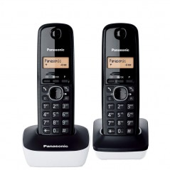 Discover Panasonic Cordless Telephone DUO KX-TG1612JTW Black / White details