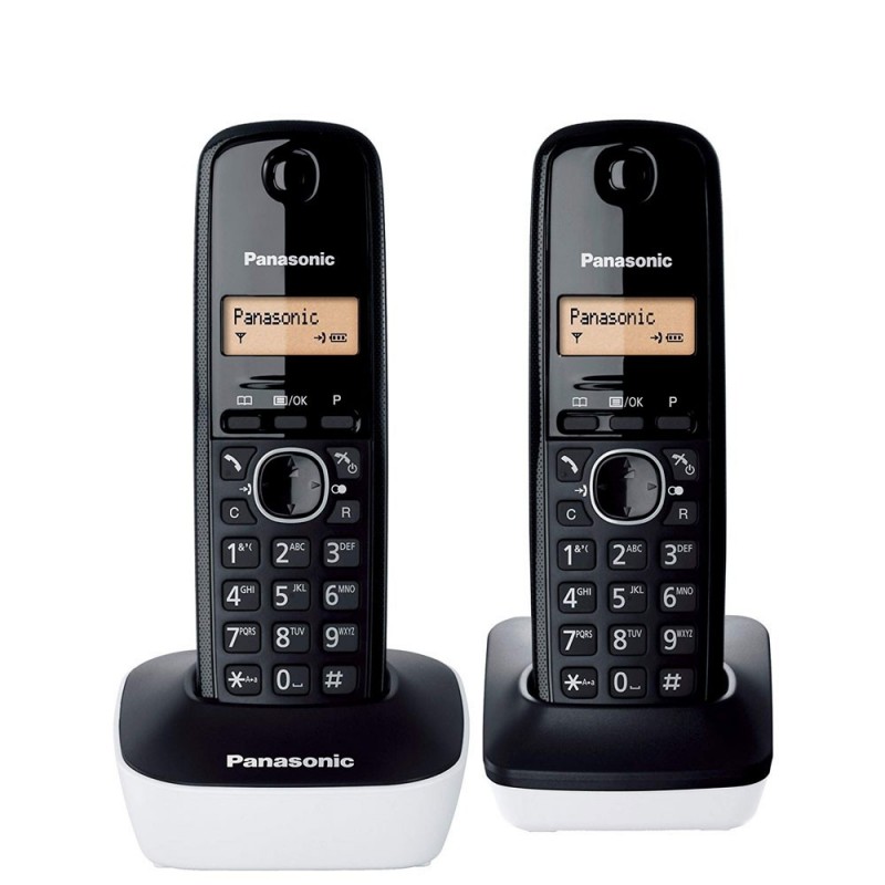 Panasonic KX-TG1612JTW DUO Cordless Phone Black/White Panasonic KX-TG1612JTW DUO Cordless Phone Black/White