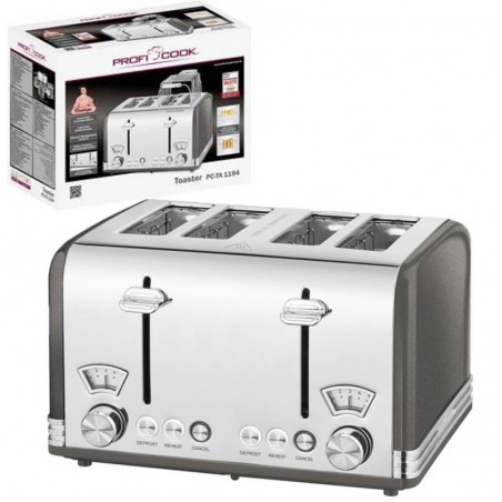 ProfiCook 4-Slice Toaster Vintage Slice Toaster PC-TA1194 1630W