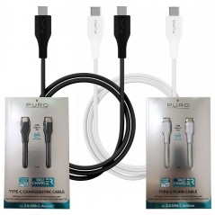 Acquista Puro Cavo in TPE PLAIN da USB Type-C a Type-C 2.0 - 1mt | Nero e Bianco in vendita
