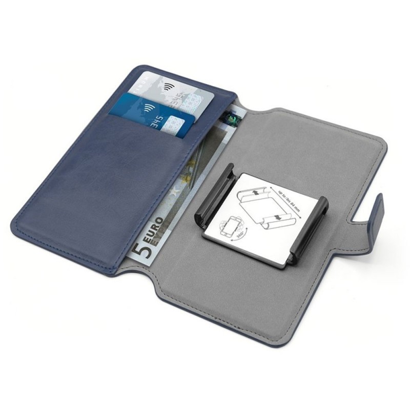 Puro Custodia Booklet Universale UNIWALLET4 | Blu Puro Custodia Booklet Universale UNIWALLET4 | Blu