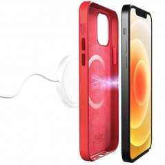 Puro Leather-Effect MagSafe Case 'SKY MAG' Made for Apple For iPhone 12-12 Pro