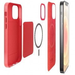 Foto di Puro Custodia MagSafe effetto pelle 'SKY MAG' made for Apple Per iPhone 12-12 Pro - Puro