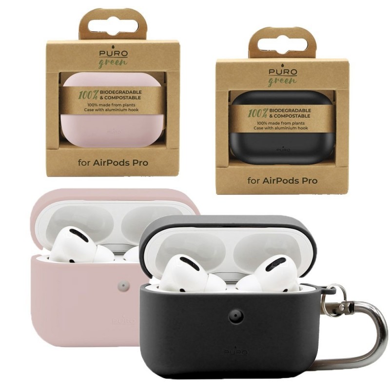 Acquista Puro Green - Custodia Biodegradabile e Compostabile Per Airpods Pro Con Gancio su Smartness