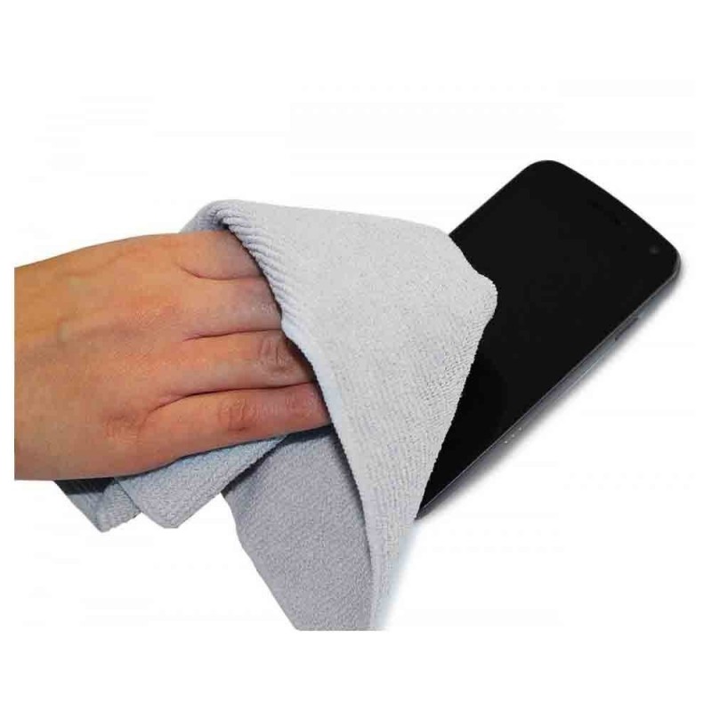 Puro Kit Pulizia Schermi Spray 240ml + Pannetto Mi crofibra Grigio 20x28cm