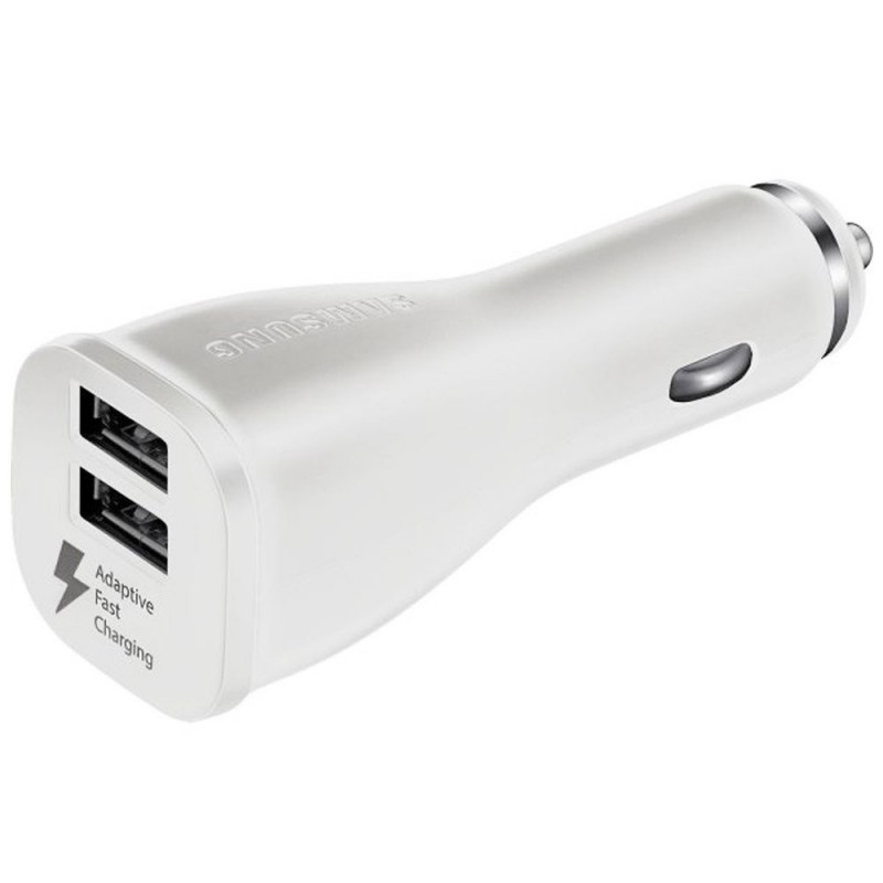 Samsung Car Adapter 2 Usb Fast White Bulk