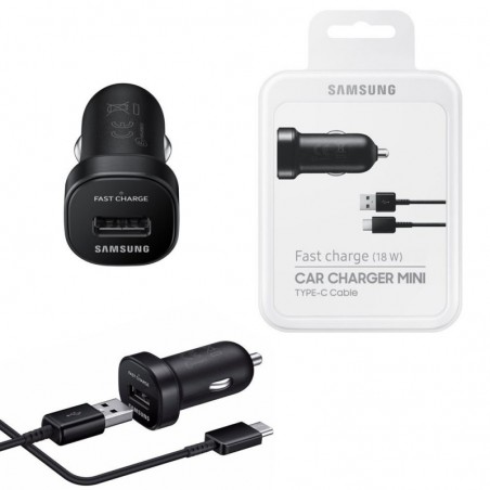 Product image Samsung Car Charger Mini Fast + Type-C Black