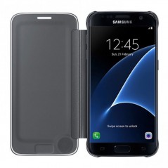 Acquista Samsung Clear View EF-ZG930CB Per Galaxy S7 G930F Nero in vendita