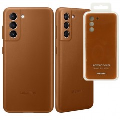 Samsung Samsung Leather Cover EF-VG991L Case for Galaxy S21 SM-G991 |&nbsp;Brown for sale