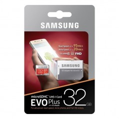 Acquista Samsung MicroSDHC da 32GB MB-MC32GA/EU EVOPLUS Classe 10 + SD Adapter su Smartness